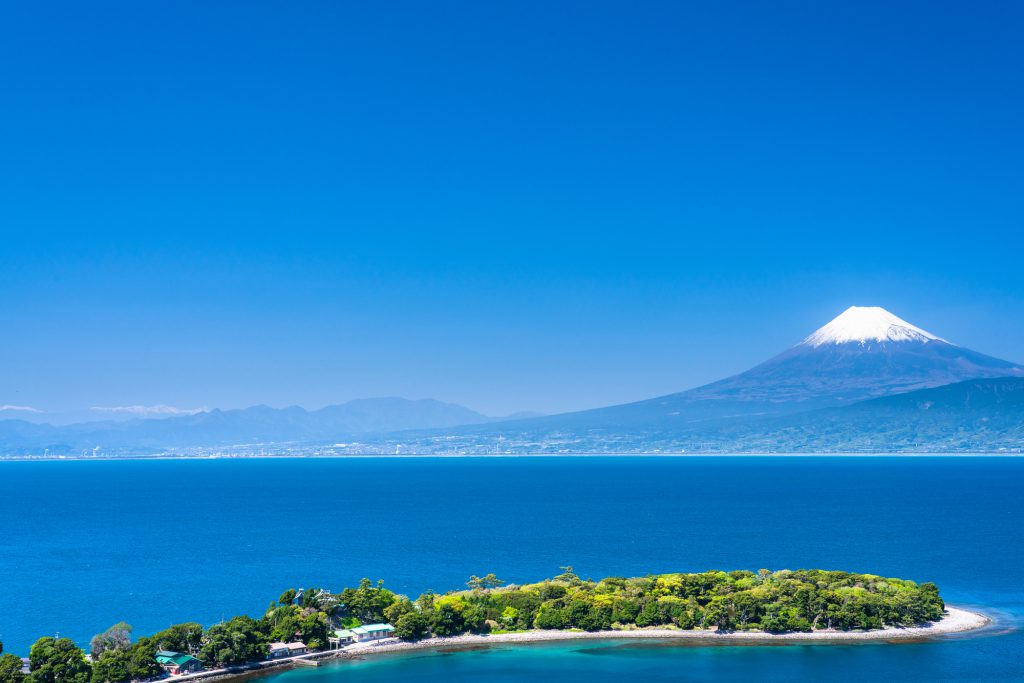 富士山と海