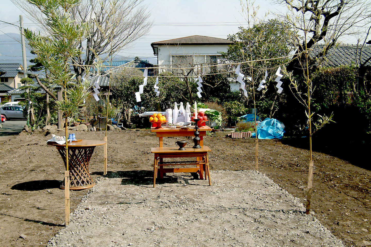 地鎮祭の供え物