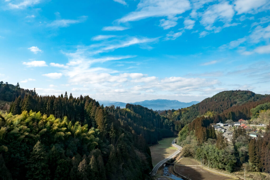 山間の風景