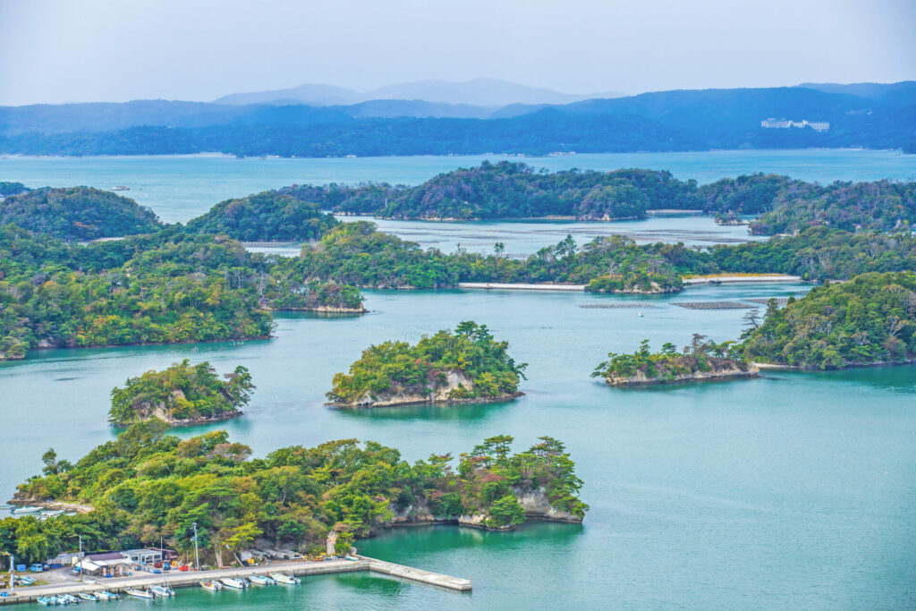 宮城県　日本三景松島・大高森から望む絶景