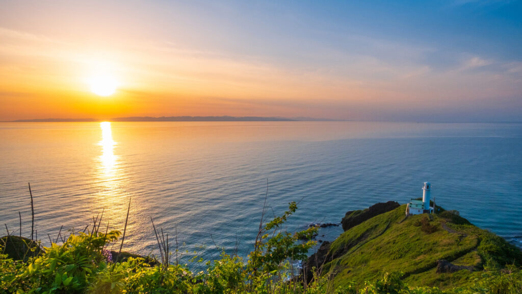 新潟の角田岬の景色