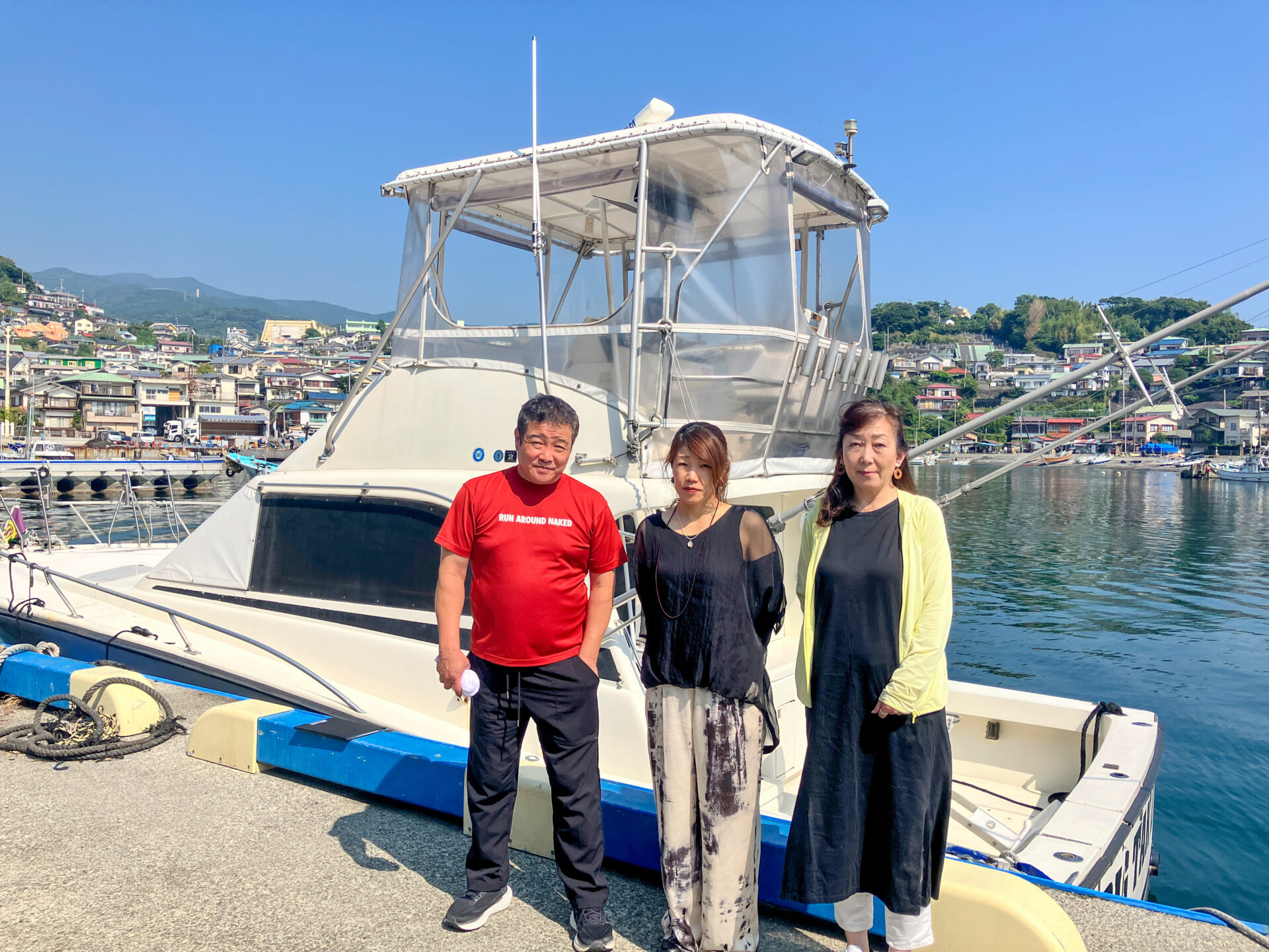 ご乗船前の記念撮影