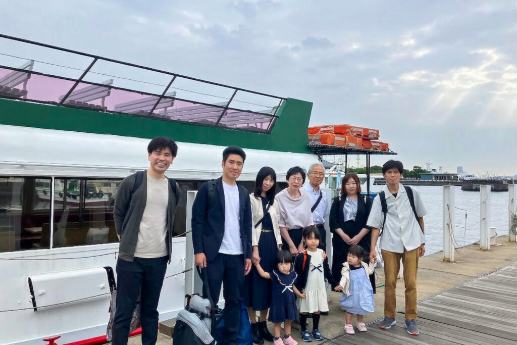 クルーザーと集合写真